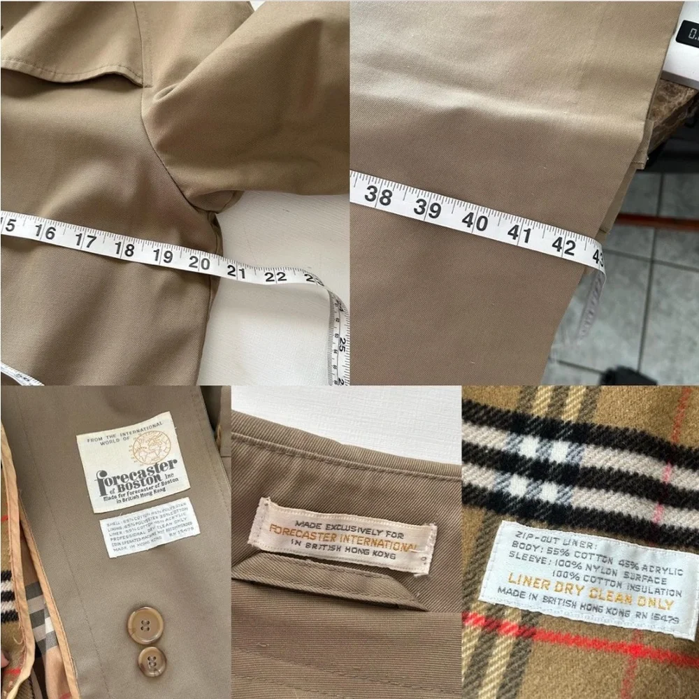 Vintage 1970s Forecaster of Boston Trench Coat size 13/14. - Picture 7 of 16